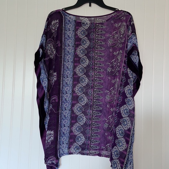 3/$25 Boho Cover Up Blouse - Picture 3 of 4